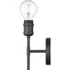 Axel 1 Light 4.75 inch Matte Black Wall Sconce Wall Light in No Shade